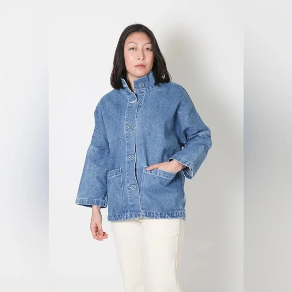 Gravel & Gold Marram Jacket in Yuba Denim Wash size 2 or Medium - Picture 4 of 8